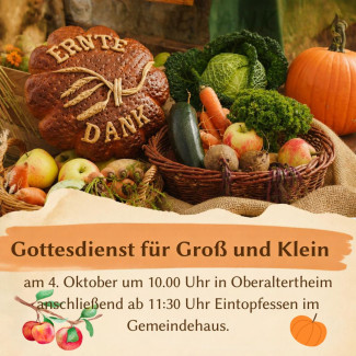 Erntedankgodi Einladung
